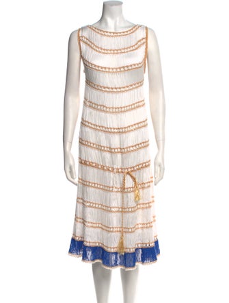 My Beachy Side Striped Midi Length Dress