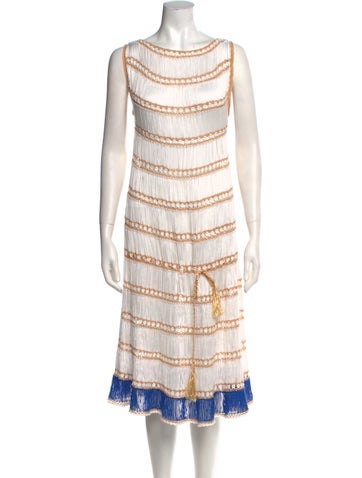 My Beachy Side Dresses Striped Midi Length Dress M