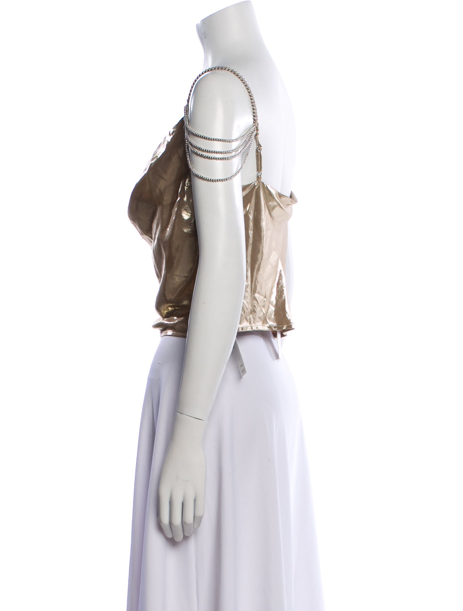 My Beachy Side Virgin Wool Cowl Neck Crop Top w/ Tags