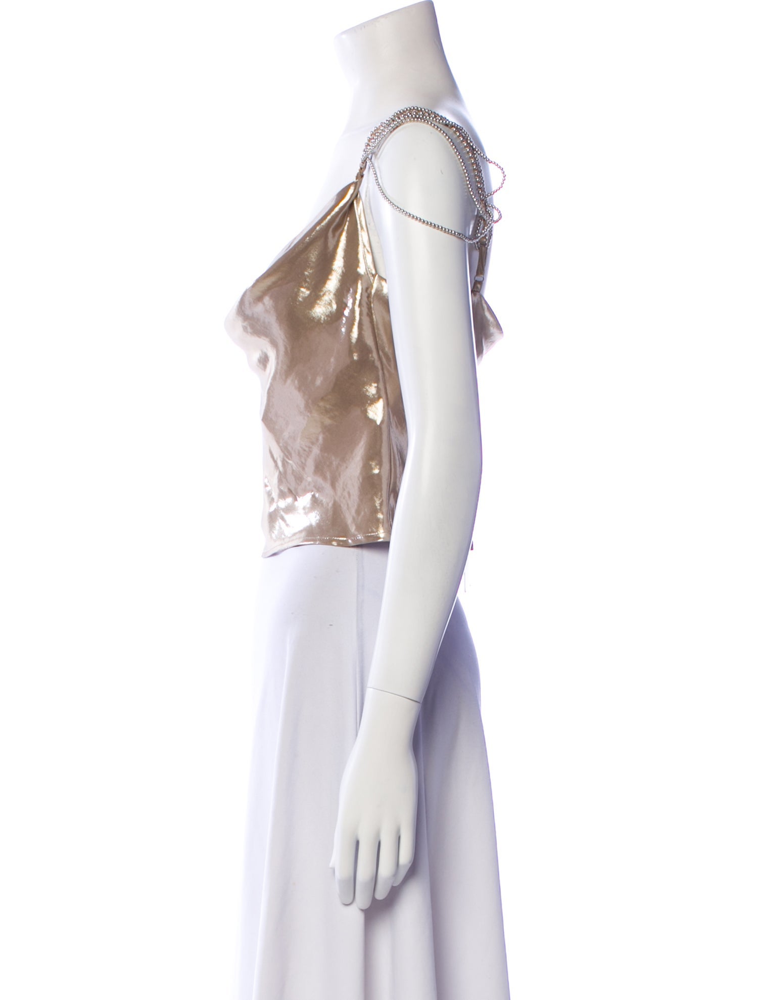 My Beachy Side Virgin Wool Cowl Neck Crop Top w/ Tags