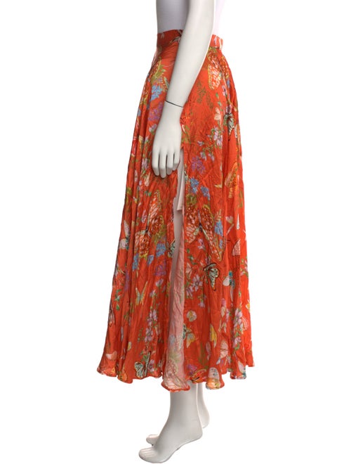 My Beachy Side Silk Midi Length Skirt
