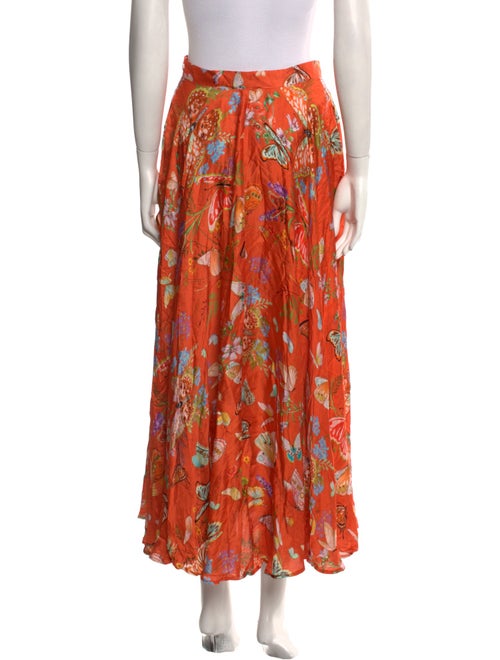 My Beachy Side Silk Midi Length Skirt