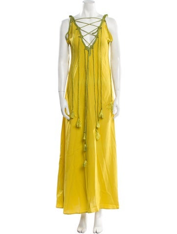 My Beachy Side Dresses Square Neckline Long Dress S