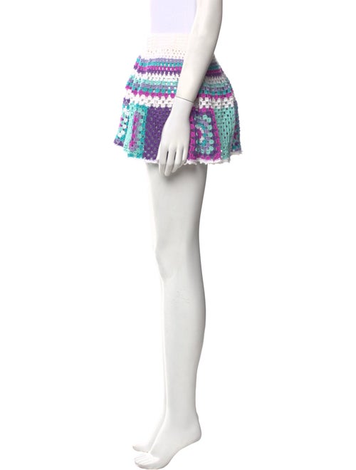 My Beachy Side Lace Pattern Mini Skirt