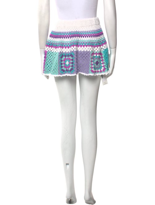 My Beachy Side Lace Pattern Mini Skirt