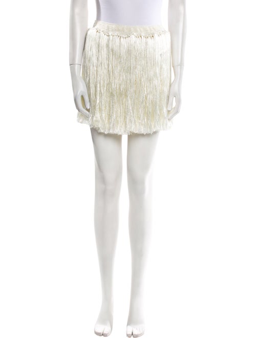 My Beachy Side Fringe Trim Accent Mini Skirt