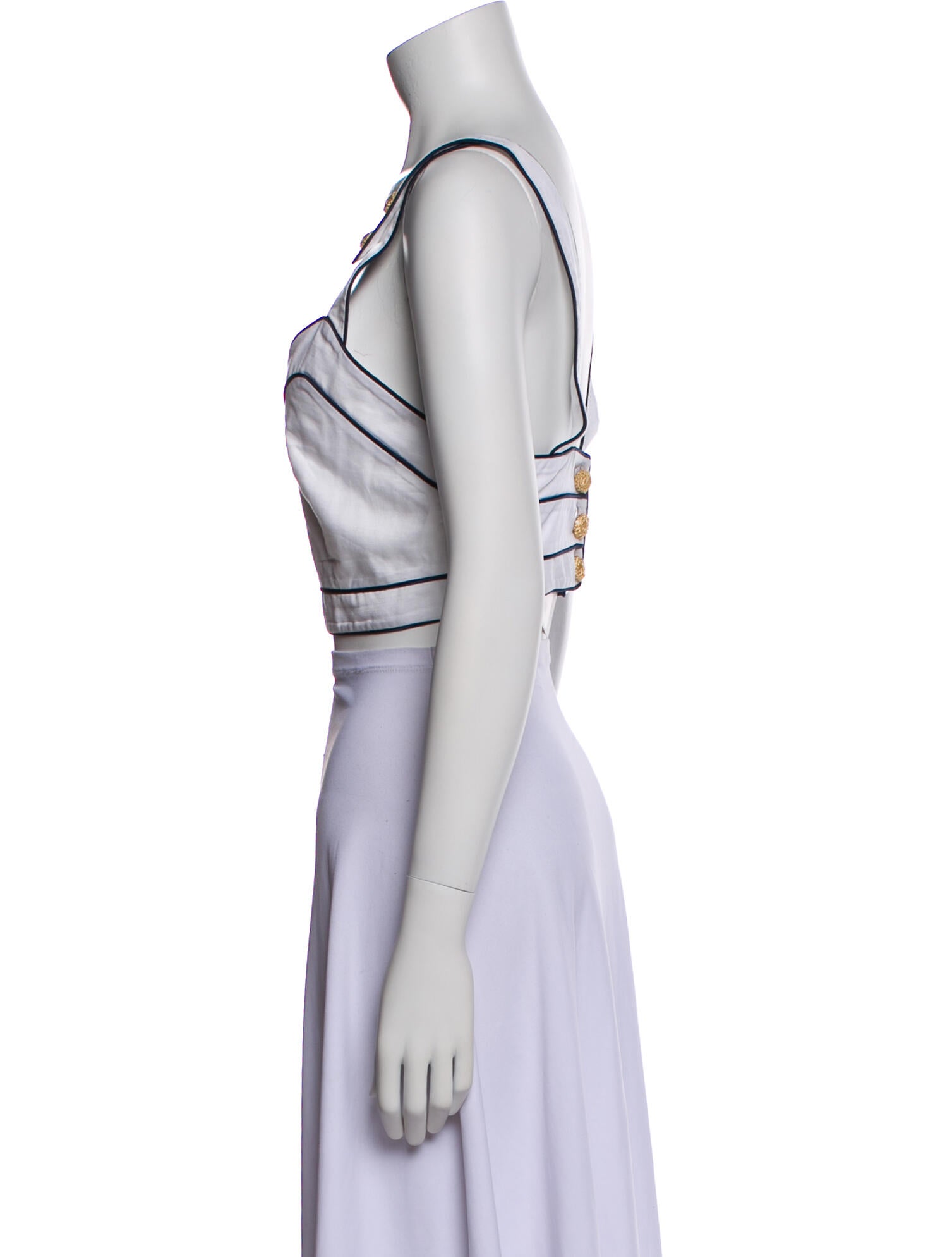 My Beachy Side V-Neck Sleeveless Crop Top