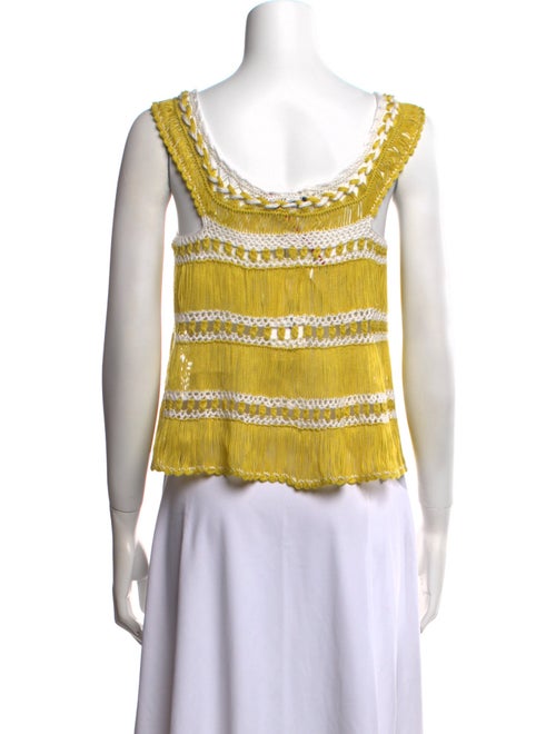 My Beachy Side Patterned Square Neckline Crop Top