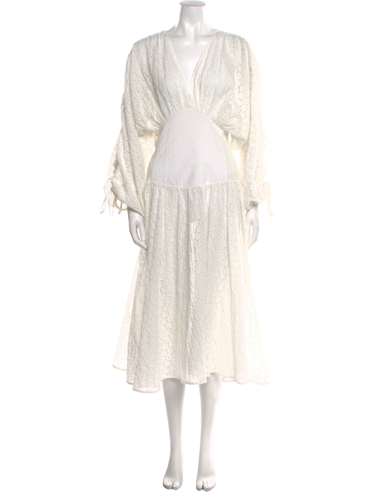 My Beachy Side Lace Pattern Long Dress