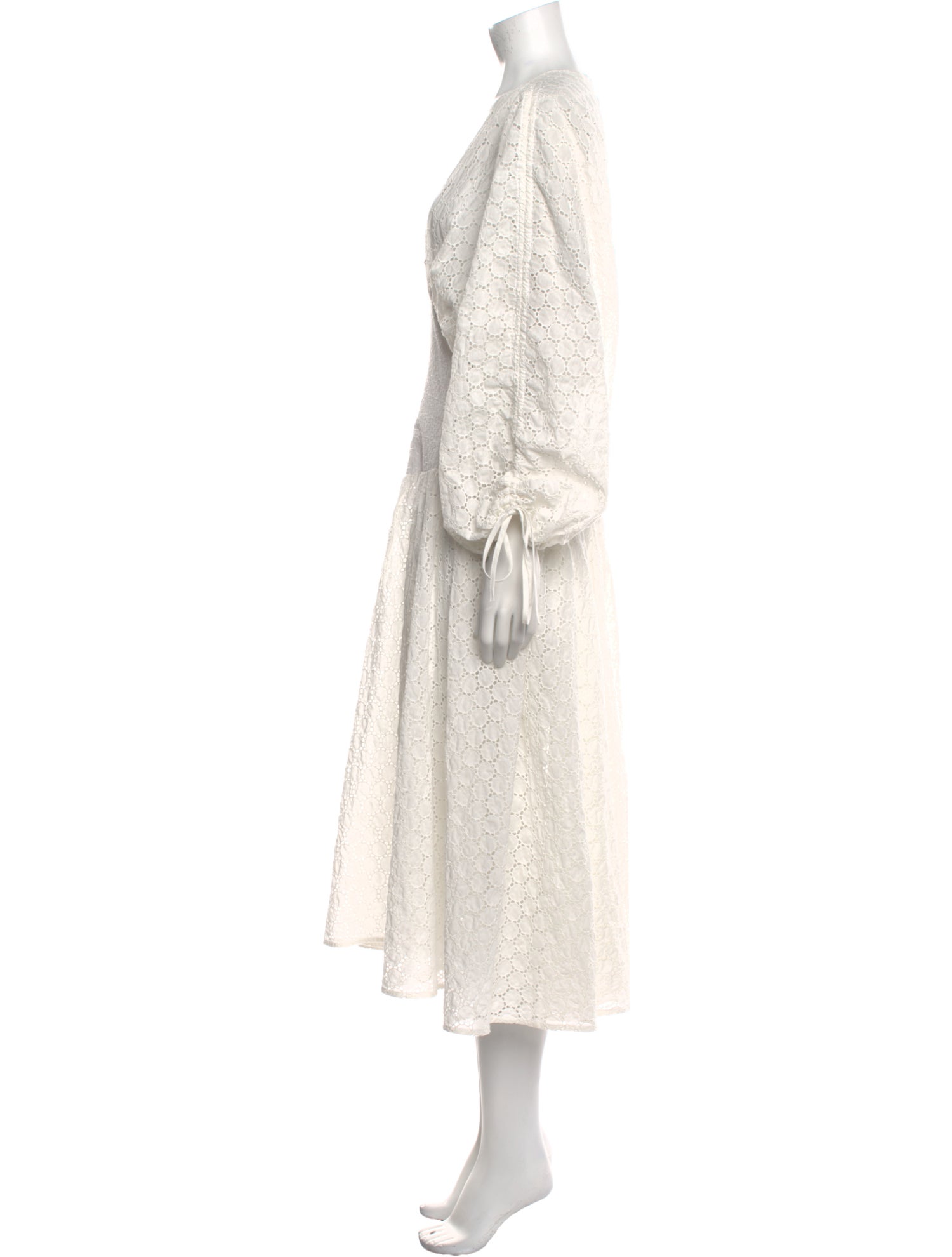 My Beachy Side Lace Pattern Long Dress