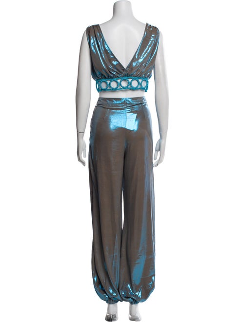 My Beachy Side Virgin Wool Printed Pant Set