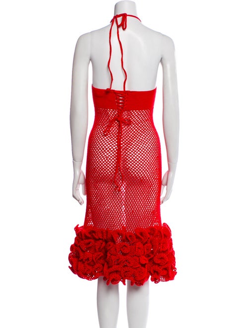 My Beachy Side Halterneck Knee-Length Dress