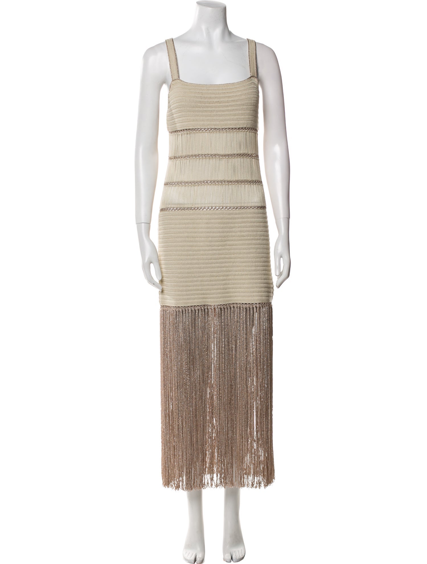 My Beachy Side Square Neckline Long Dress w/ Tags