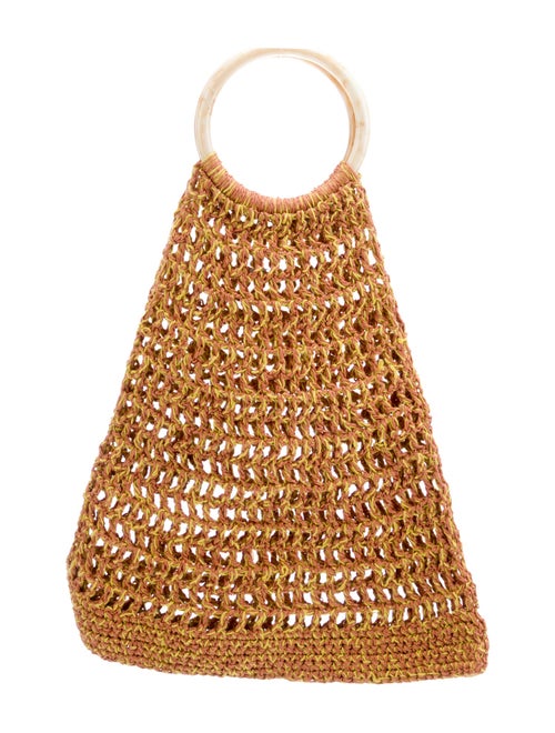My Beachy Side Raffia Top Handle Bag
