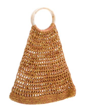 My Beachy Side Raffia Top Handle Bag