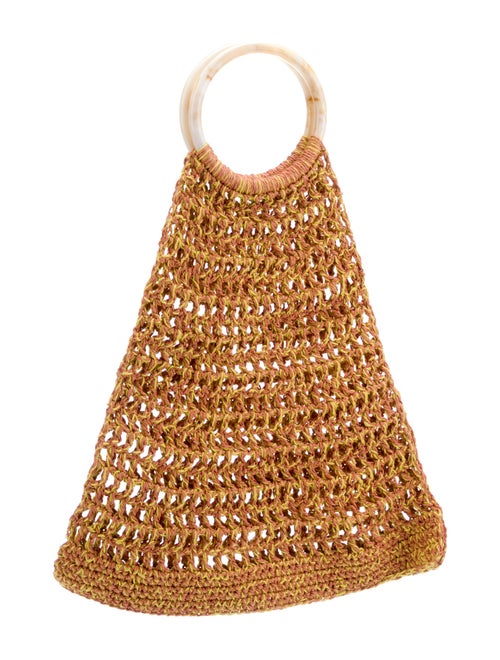 My Beachy Side Raffia Top Handle Bag