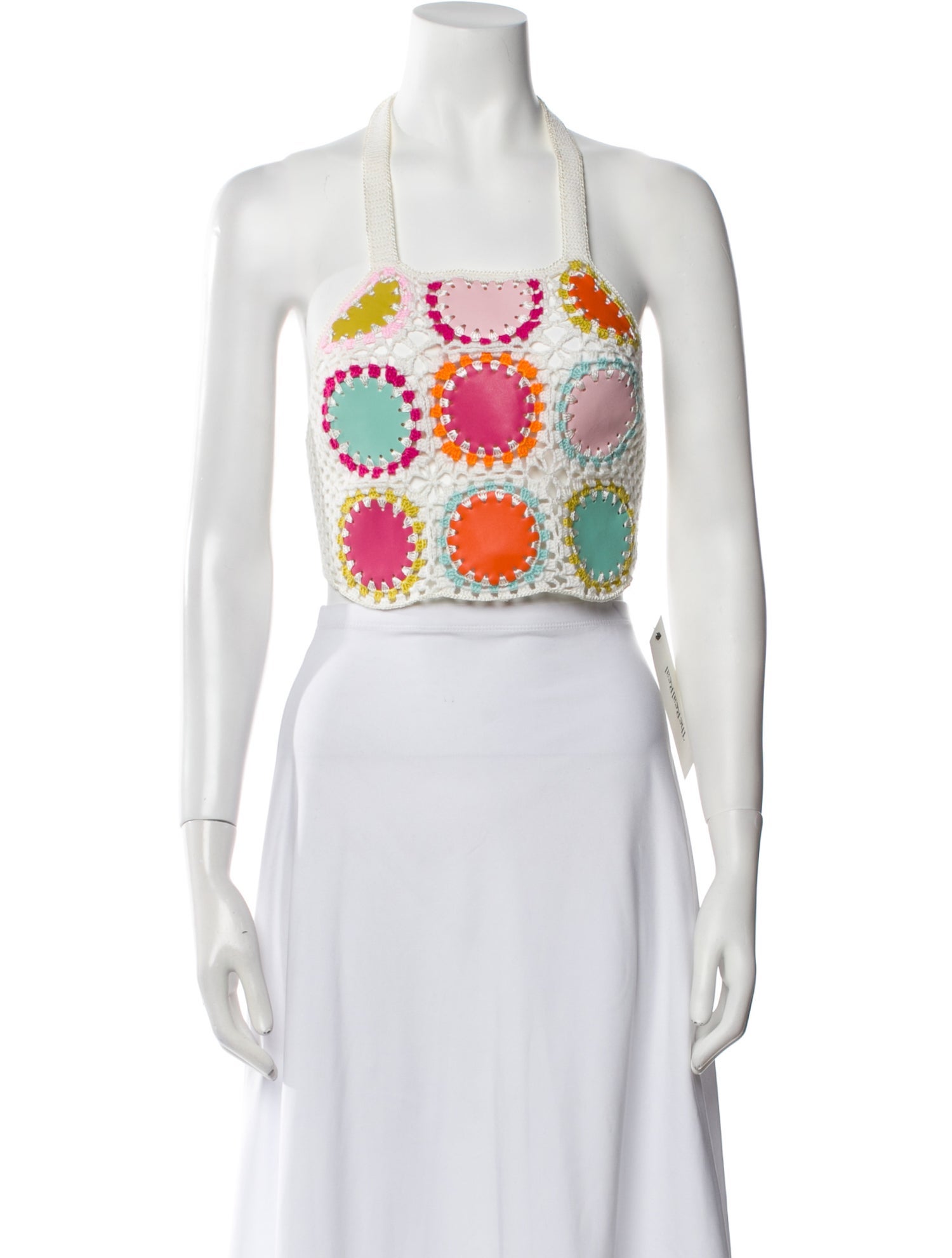 My Beachy Side Linen Printed Crop Top