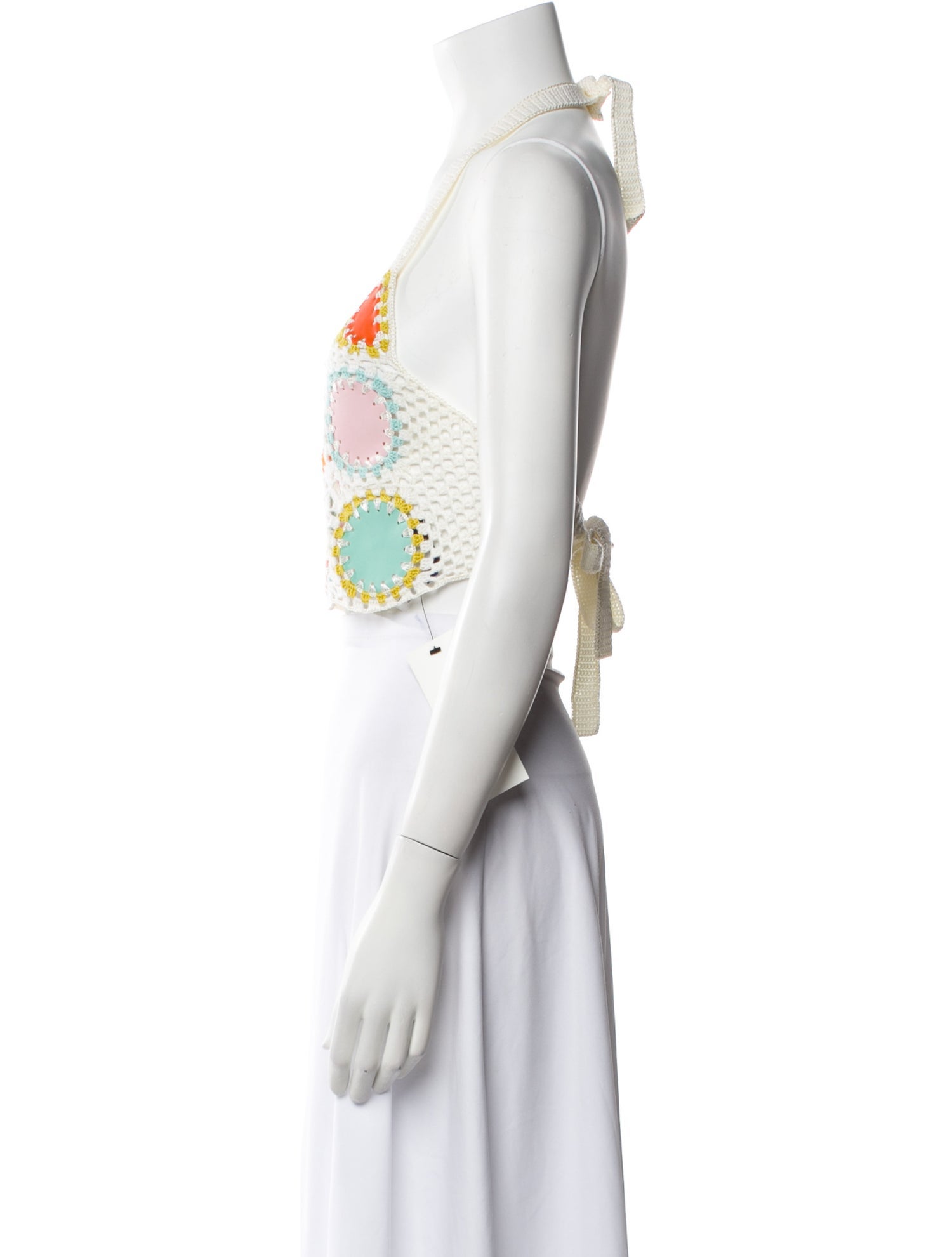 My Beachy Side Linen Printed Crop Top