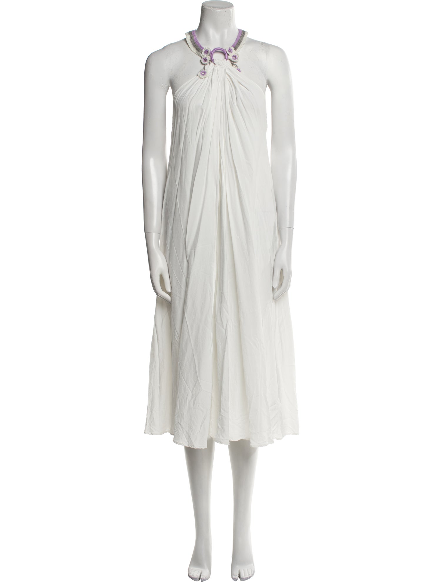 My Beachy Side Halterneck Midi Length Dress