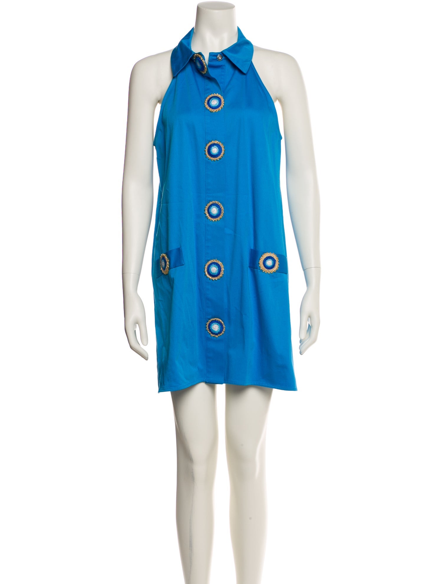 My Beachy Side Halterneck Mini Dress