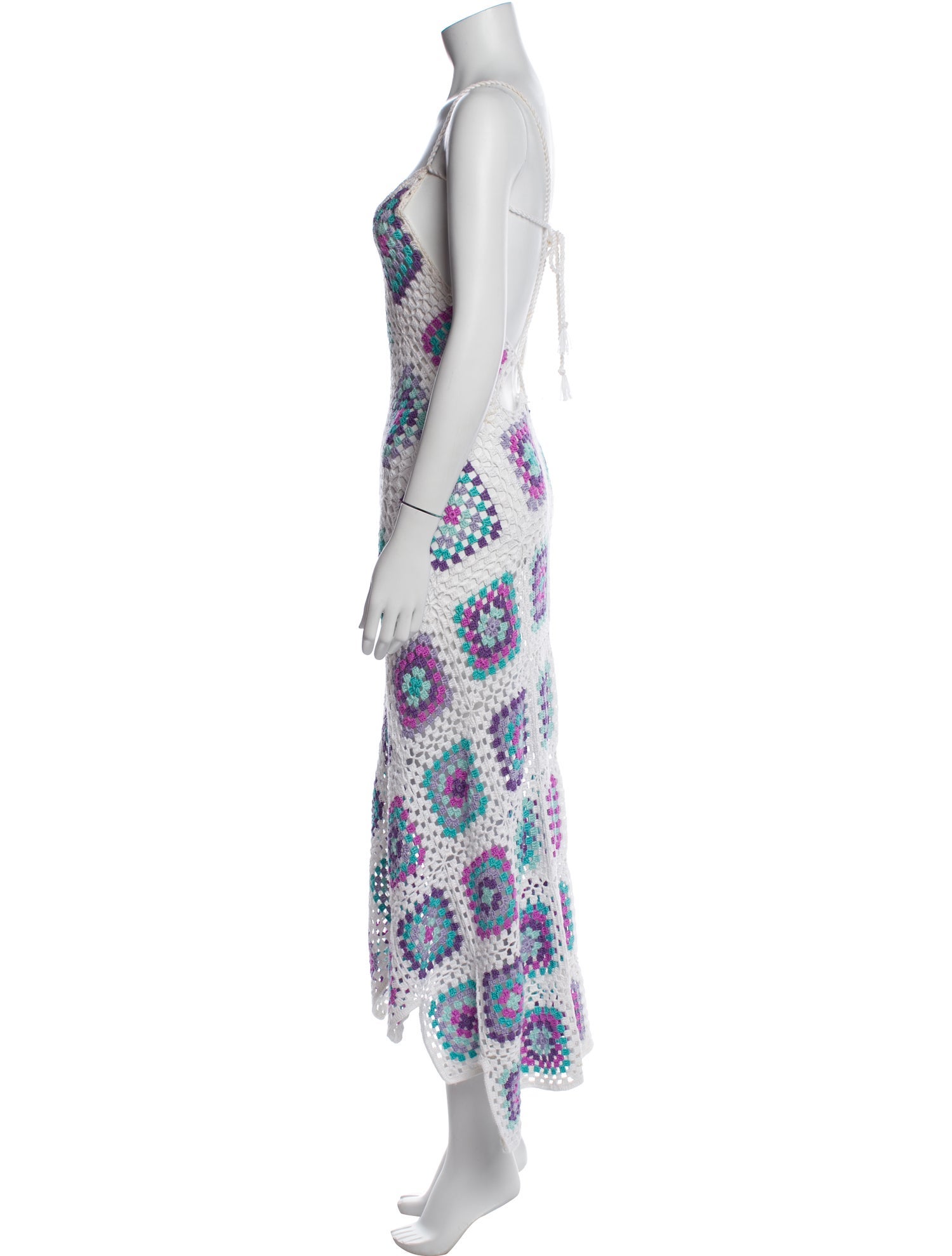 My Beachy Side Lace Pattern Tassel Accents Cover-Up