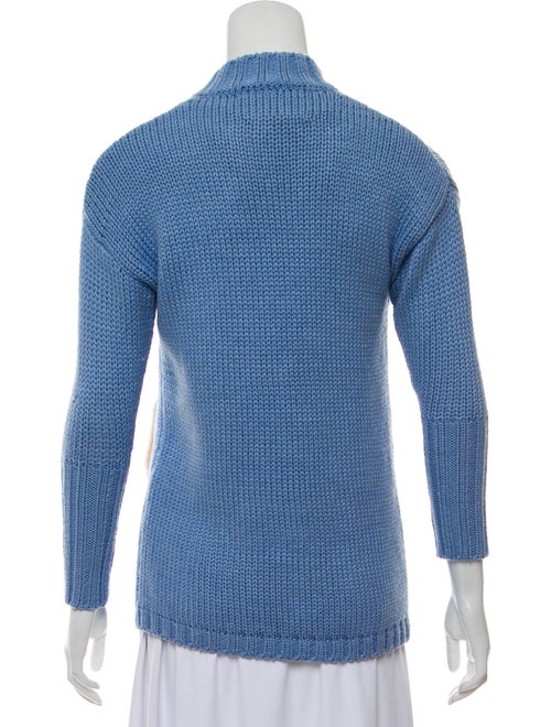 Blood & Honey Mink-Accented Wool Cardigan