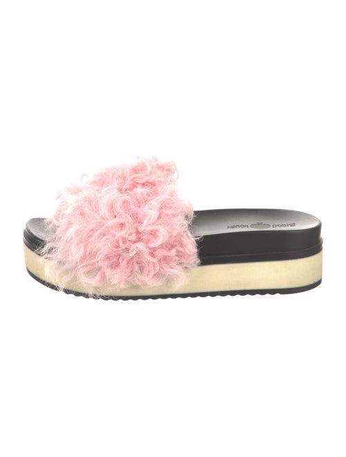 Blood & Honey Rubber Fur Trim Slides