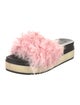 Blood & Honey Rubber Fur Trim Slides