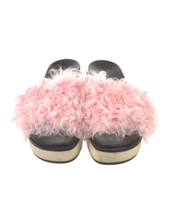 Blood & Honey Rubber Fur Trim Slides