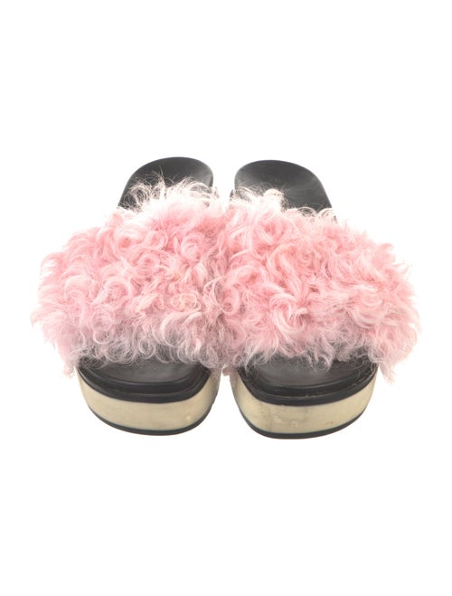 Blood & Honey Rubber Fur Trim Slides