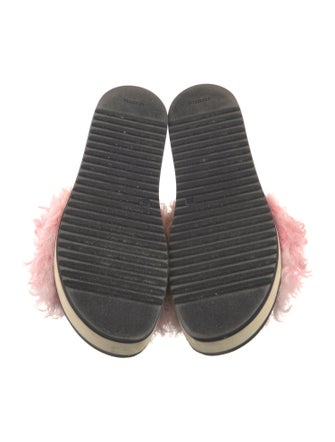Blood & Honey Rubber Fur Trim Slides