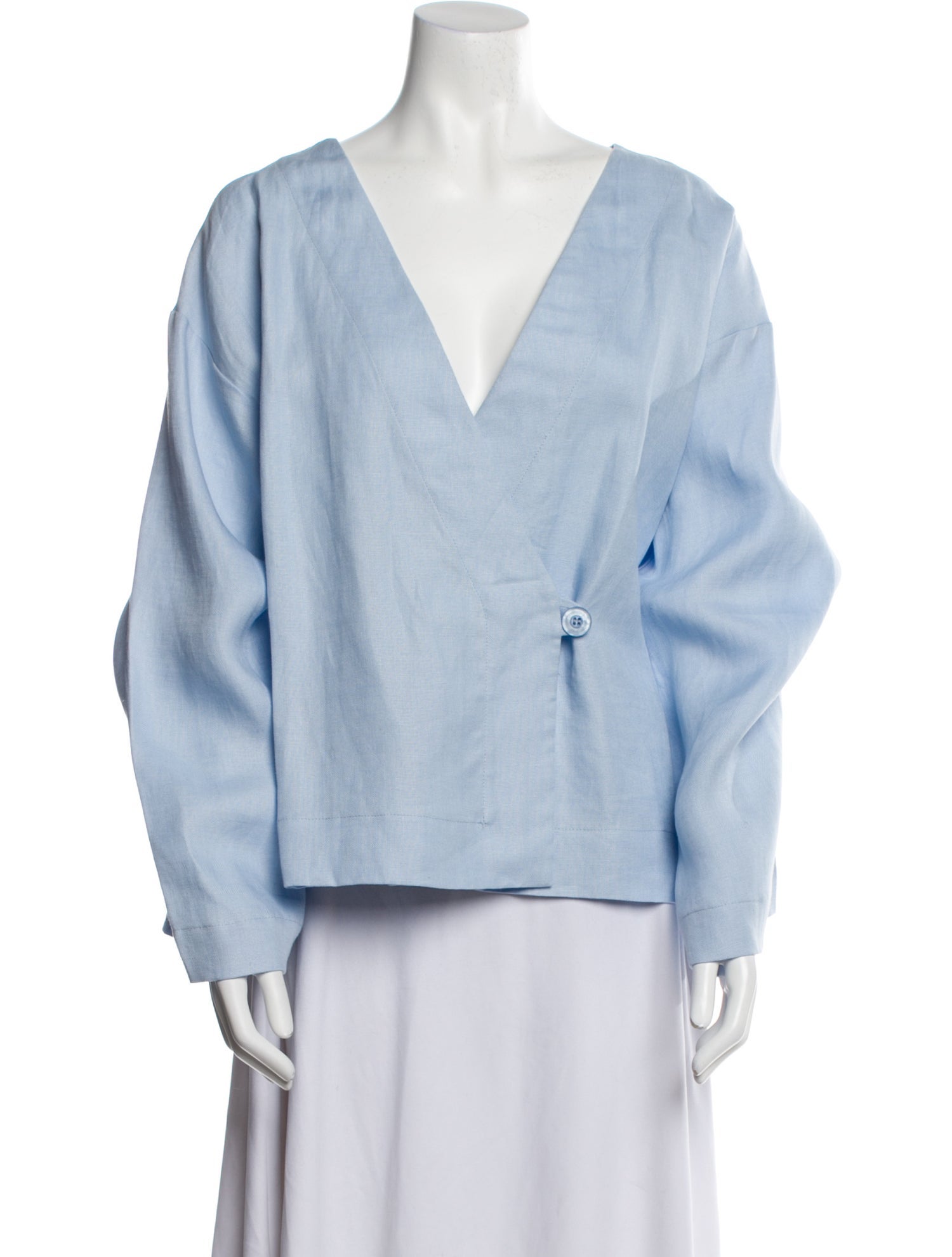 Bondi Born Linen V-Neck Sweatshirt