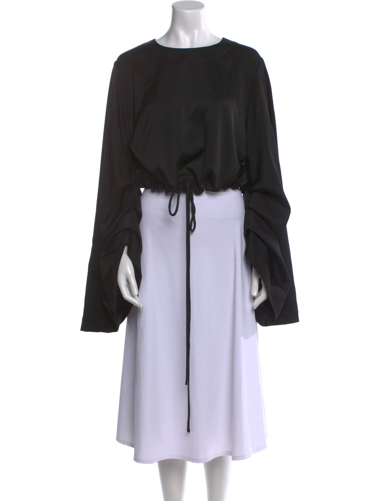 Bondi Born Crew Neck Long Sleeve Crop Top