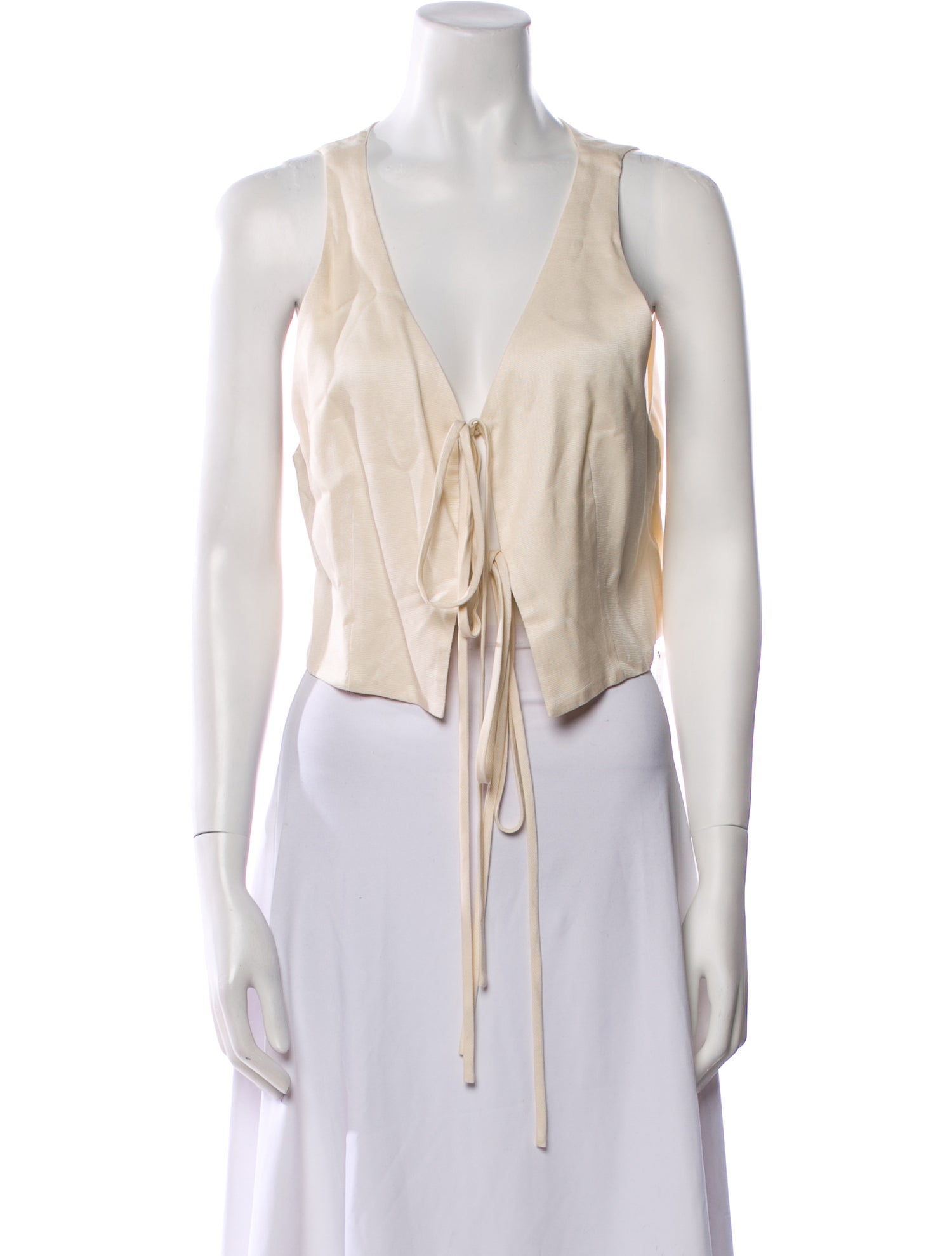 Bondi Born V-Neck Sleeveless Crop Top