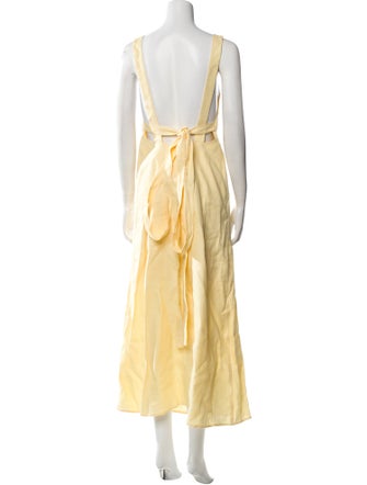 Bondi Born Linen Midi Length Dress