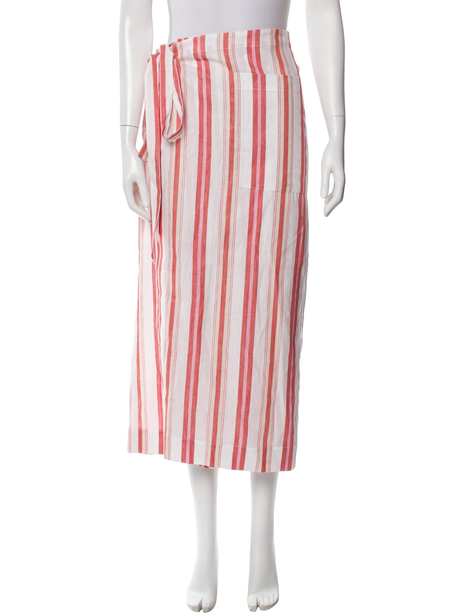 Bondi Born Striped Midi Length Skirt w/ Tags