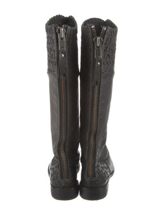 Corral Boots Leather Whipstitch Trim Riding Boots