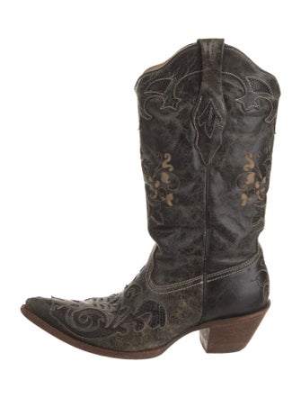 Corral Boots Leather Graphic Print Western Boots
