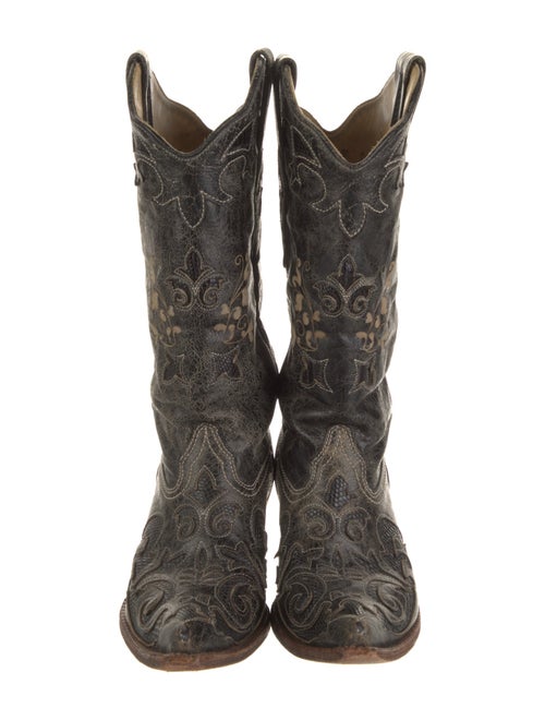 Corral Boots Leather Graphic Print Western Boots