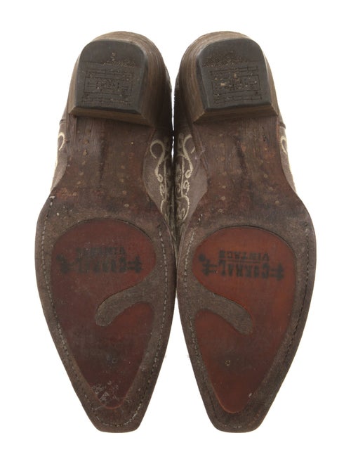 Corral Boots Leather Lace Pattern Western Boots