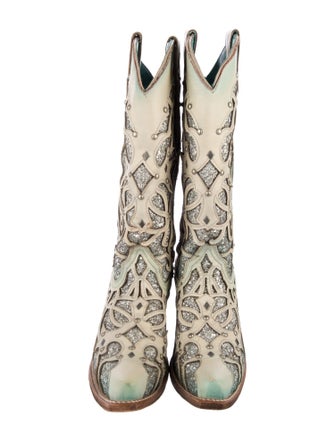 Corral Boots Leather Printed Western Boots