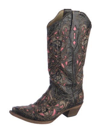 Corral Boots Leather Printed Western Boots