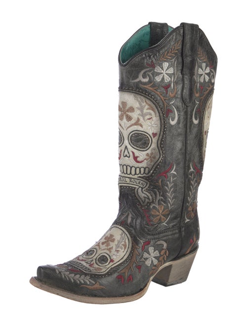 Corral Boots Leather Printed Western Boots