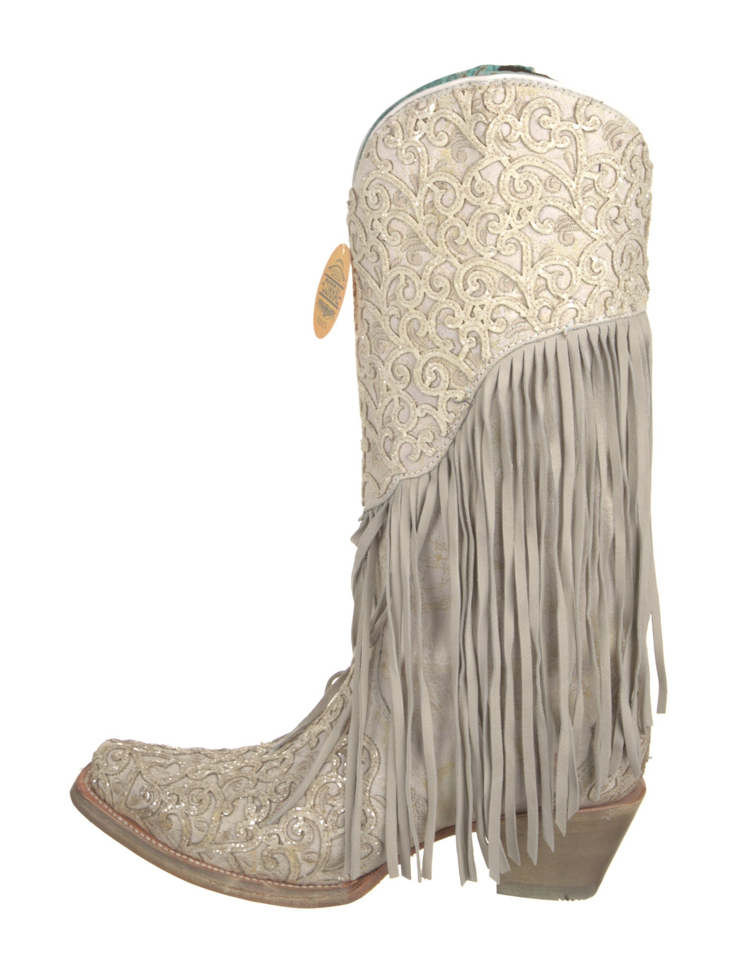 Corral Boots Leather Patterned Western Boots w/ Tags