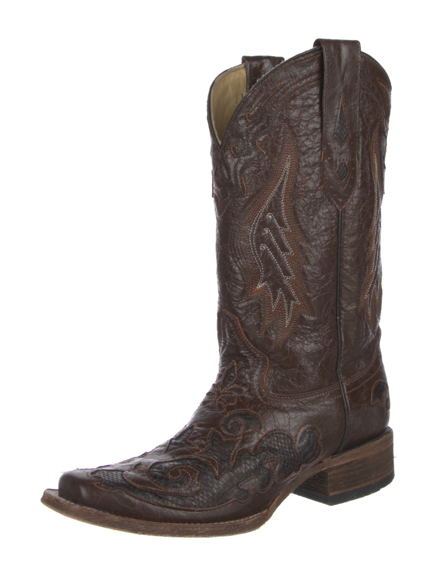 Corral Boots Leather Patterned Western Boots