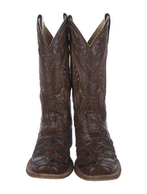 Corral Boots Leather Patterned Western Boots