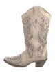 Corral Boots Leather Glitter Accents Western Boots
