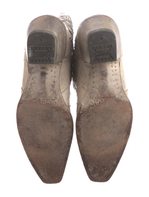 Corral Boots Leather Glitter Accents Western Boots