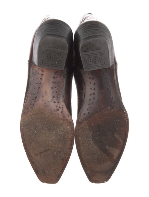 Corral Boots Leather Embroidered Accent Western Boots