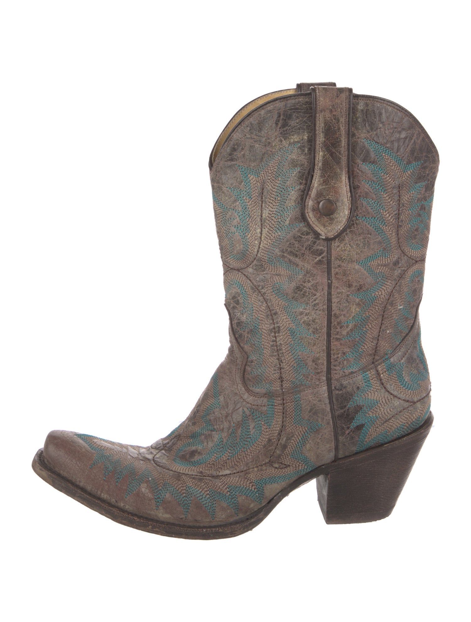 Corral Boots Leather Printed Western Boots